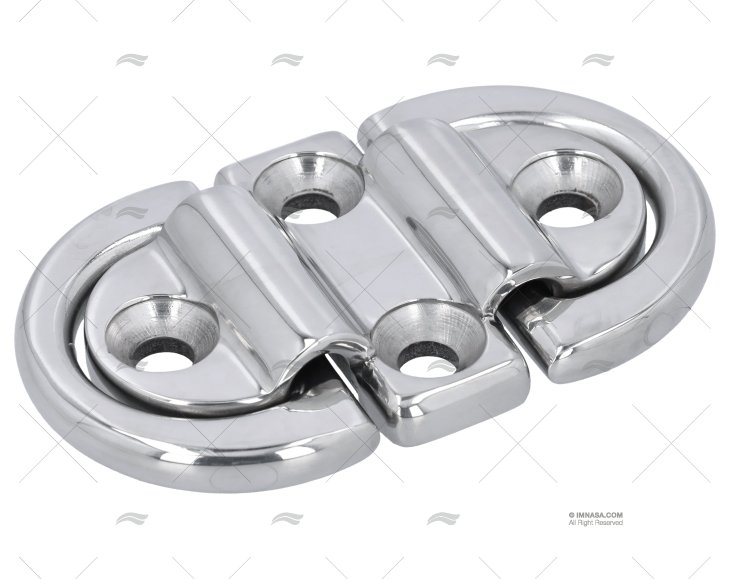 PLATINA C/ARGOLA DUPLO INOX SS 316 10mm
