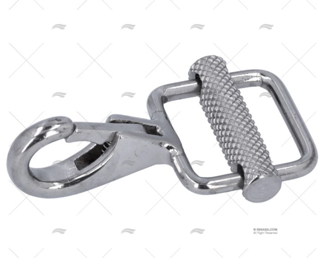 MOSQUETON C/HEBILLA INOX SS 316 25mm