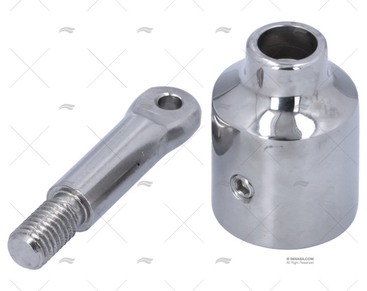 TERMINALE INOX AISI 316 C/SPINA SINISTRA 25mm