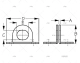 PLATINE D'ANGLE INOX SS 304 2-1/8"2u