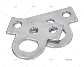 PLATINA RETA INOX SS 304 2-1/8" 2U