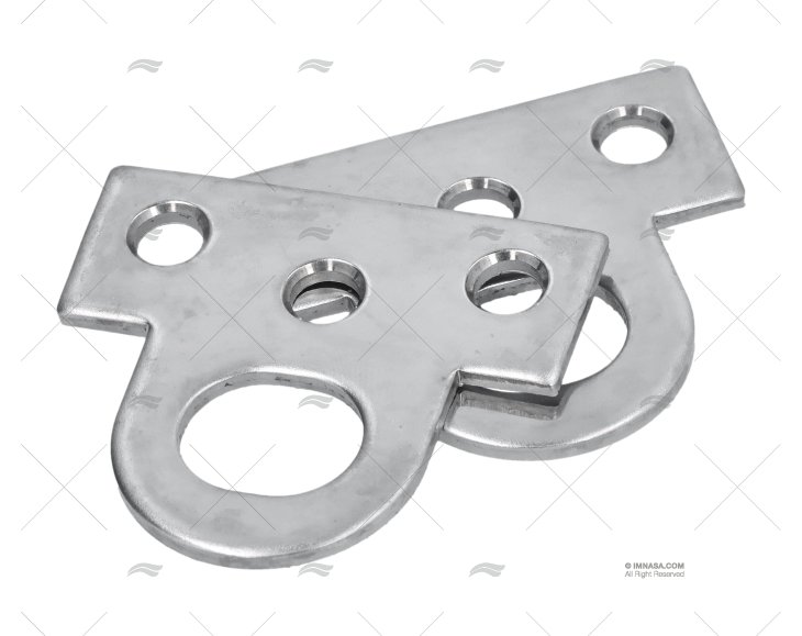 PLATINA RETA INOX SS 304 2-1/8" 2U