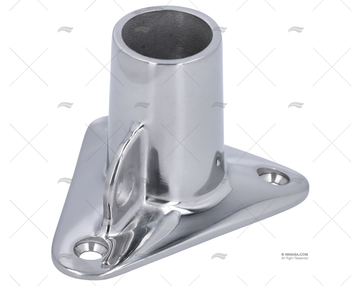 SUPPORTO CANDELIERE INOX AISI 316 84º C/VITE
