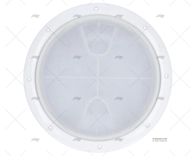 DECK PLATE LARGE W/CLEAR LID 203mm