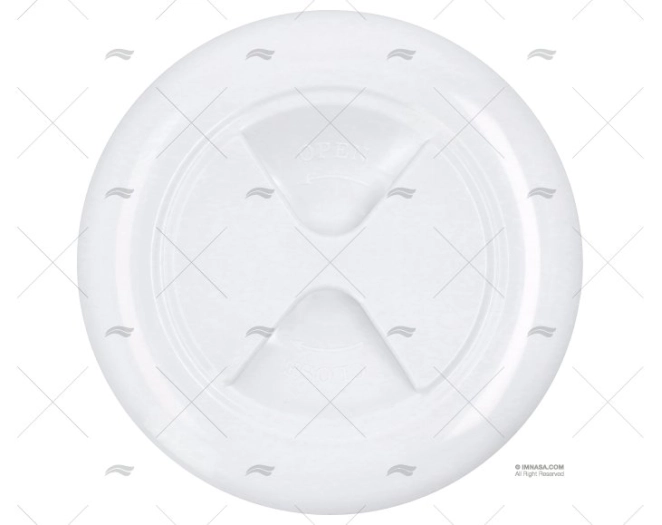 TAMPA REGISTO BRANCO 102mm