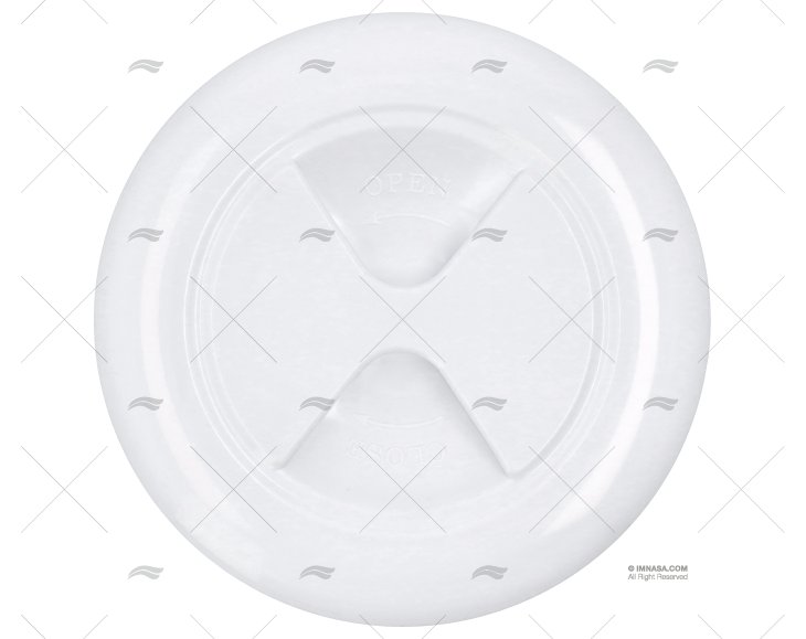 TAMPA REGISTO BRANCO 102mm
