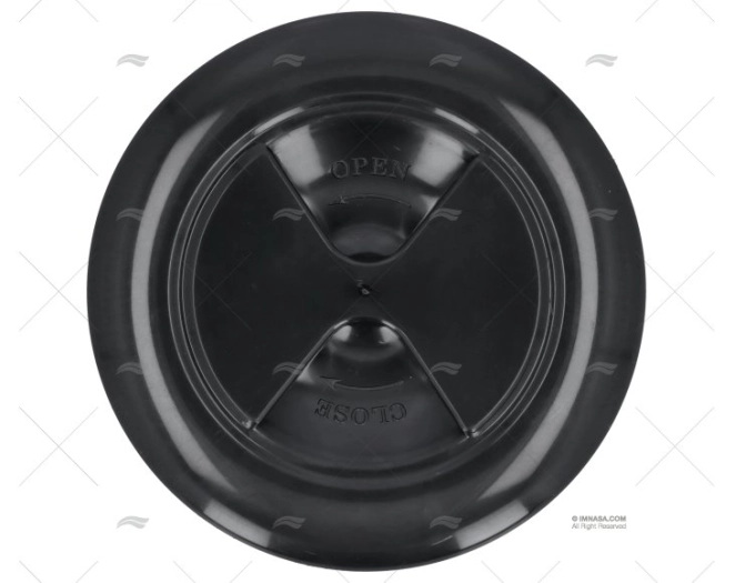 TAMPA REGISTO PRETO 102mm