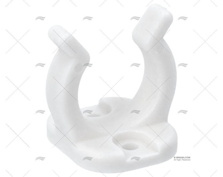 CLIP NYLON WHITE 19MM (4u)