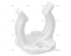 CLIP NYLON WHITE 19MM (4u)