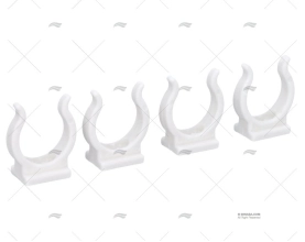 Clip NYLON BRANCO 25MM (4u)