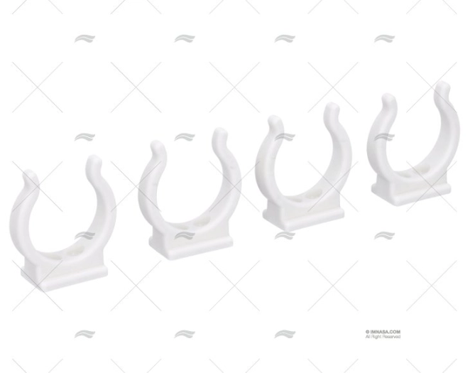 CLIP NYLON BRANCO 32MM (4u)