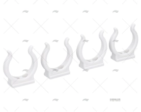 CLIP NYLON BIANCO 38MM (4u)