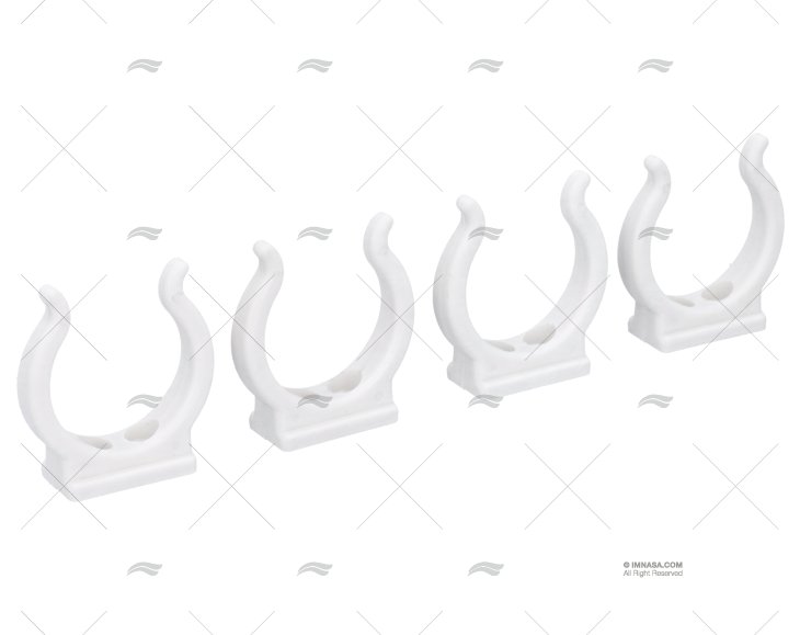 CLIP NYLON BIANCO 38MM (4u)