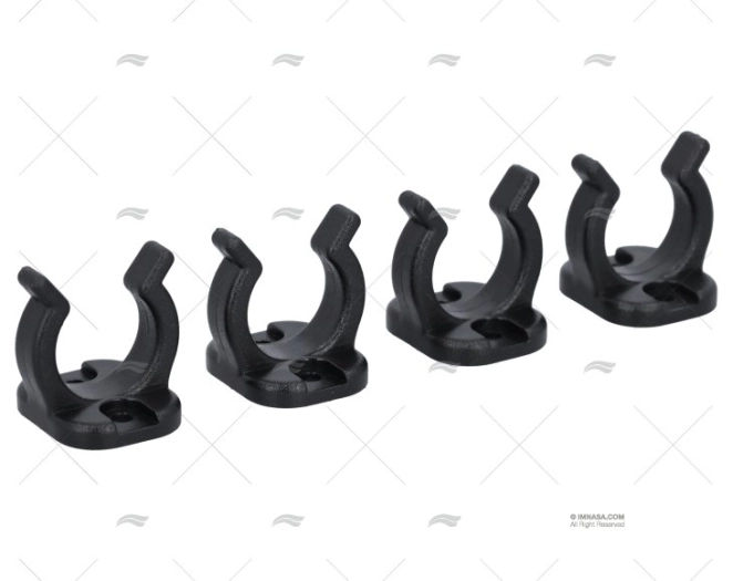 CLIP NYLON NERO 19MM (4pz)