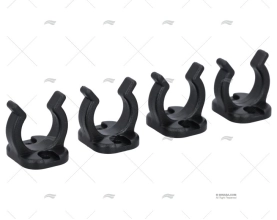 CLIP NYLON NERO 19MM (4pz)