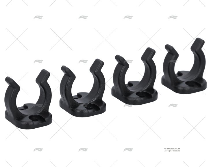 CLIP NYLON NERO 19MM (4pz)