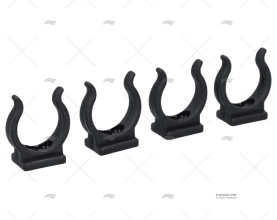 CLIP NYLON NERO 25MM (4u)