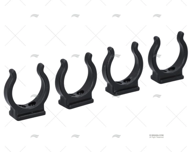 CLIP NYLON NERO 28MM (4u)