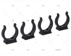 CLIP NYLON NERO 28MM (4u)