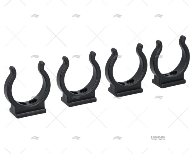 CLIP NYLON NERO 32MM (4u)
