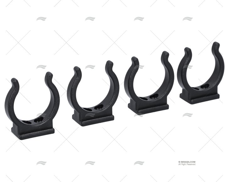 CLIP NYLON NERO 32MM (4u)