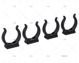 CLIP NYLON NERO 38MM (4pz)