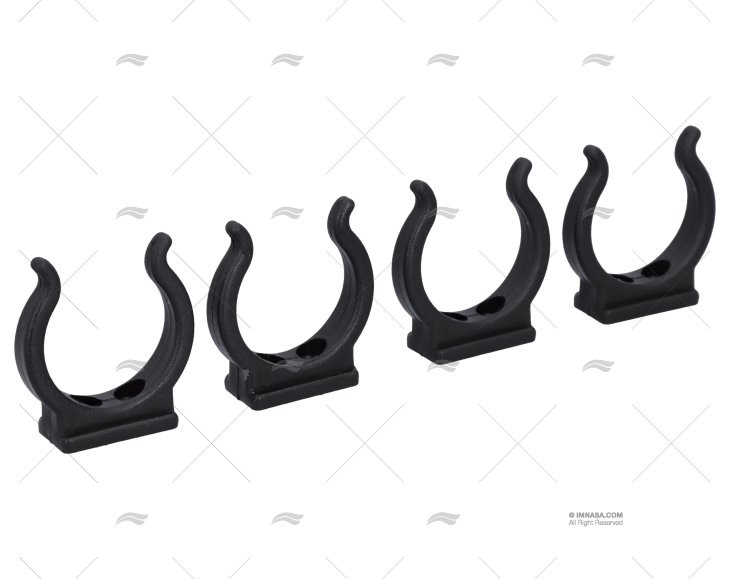 CLIP NYLON NERO 38MM (4pz)
