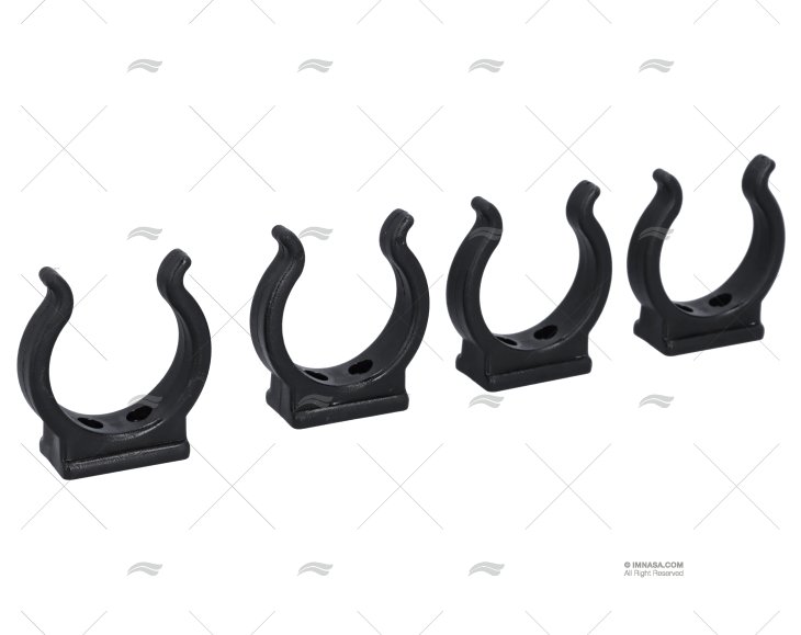 CLIP NYLON NERO 44MM (4pz)