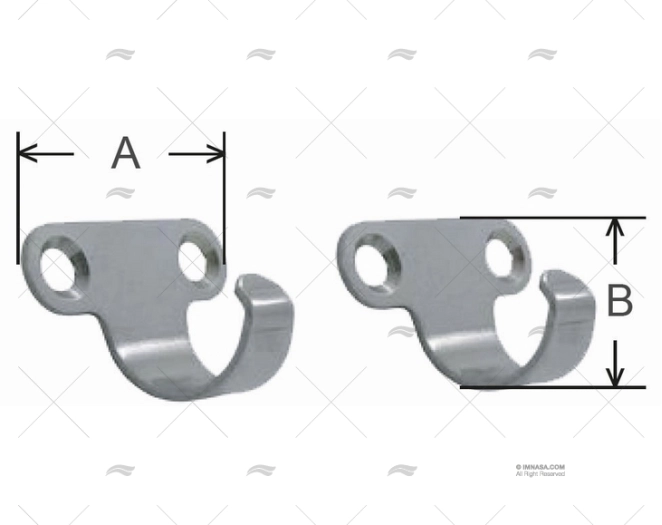 LASHING HOOKS SS 304( PAIR) MARINE TOWN