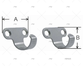 LASHING HOOKS SS 304( PAIR) MARINE TOWN