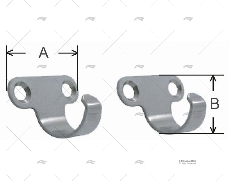 LASHING HOOKS SS 304( PAIR) MARINE TOWN