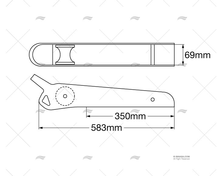 PUNTALE INOX SS 316 P/ANCORA ORCA 15Kg MARINE TOWN