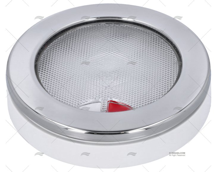 LUZ EUROLED 150 BRANCO CA/VERMELHO TOQUE INOX HELLA MARINE