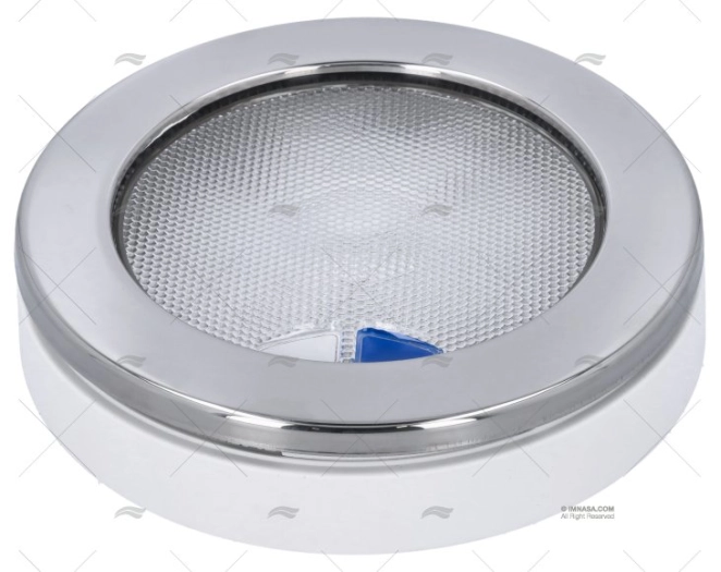 LUZ EUROLED 150 BRANCO/AZUL TOQUE INOX HELLA MARINE