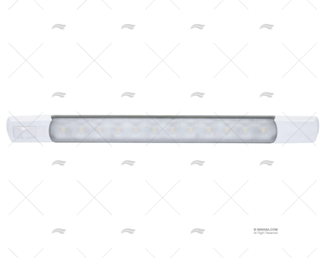 LUCE MORSETTIERA C/INTERRUTTORE 12V BIANCO HELLA MARINE
