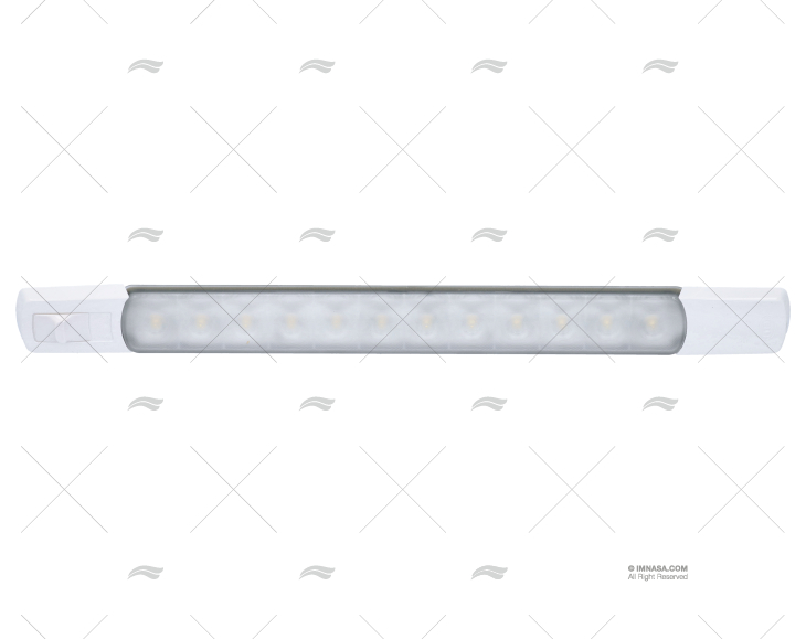 LUCE MORSETTIERA C/INTERRUTTORE 12V BIANCO HELLA MARINE