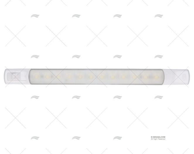 LUCE MORSETTIERA C/INTERRUTTORE 24V BIANCO HELLA MARINE