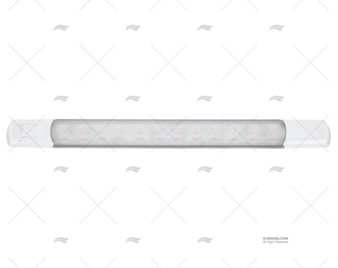 LUZ BORNEIRA C/INTERRUPTOR 12V BRANCO QUENTE HELLA MARINE