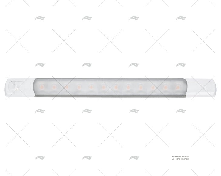 LUCE MORSETTIERA C/INTERRUTTORE 12V BIANCO CALDO HELLA MARINE