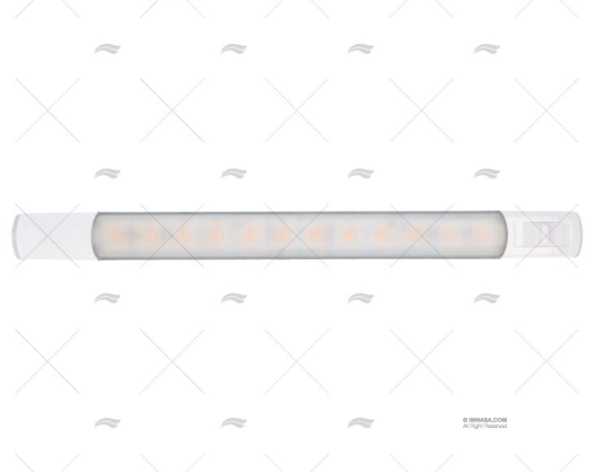 LUZ BORNEIRA C/INTERRUPTOR 12V BRANCO QUENTE/ HELLA MARINE