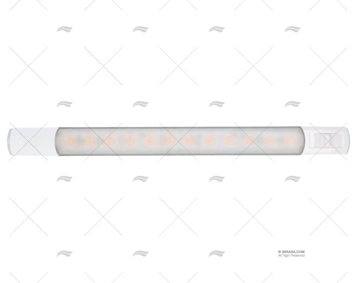 LUCE MORSETTIERA C/INTERRUTTORE 12V BIANCO CALDO/ HELLA MARINE