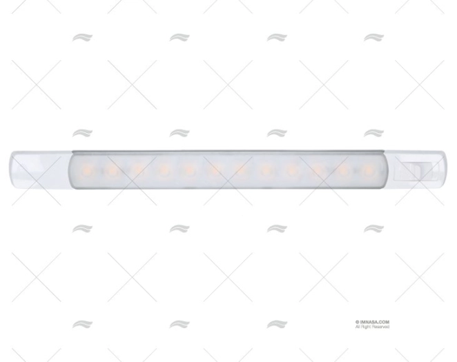 LUZ BORNEIRA C/INTERRUPTOR 24V BRANCO QUENTE/ HELLA MARINE