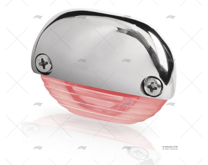 LUZ INSTALAÇÃO FÁCIL LED INOX VERMELHO HELLA MARINE