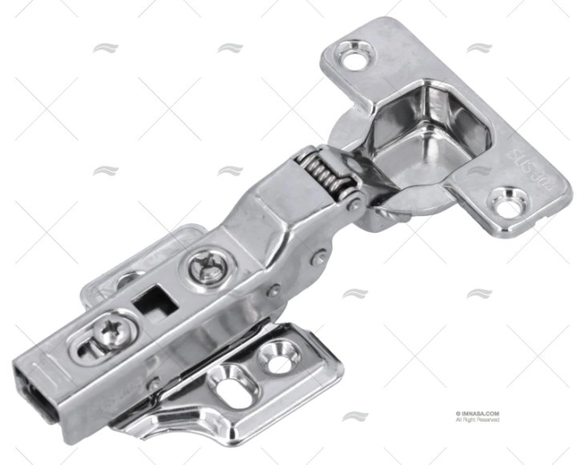 HALF OVERLAY HINGE SS 304