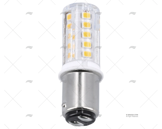 LAMPADINA BA15D  12V  2,5W LED 50.47x15.2