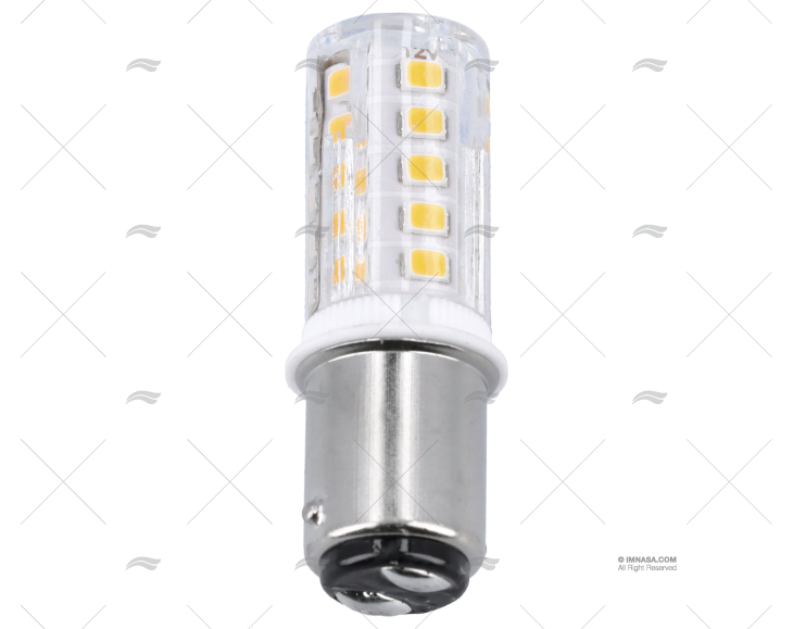 LAMPADINA BA15D  12V  2,5W LED 50.47x15.2