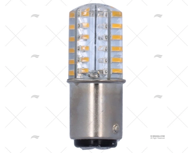 LAMPADINA BA15D  12/24V 30W LED LUCE 360º
