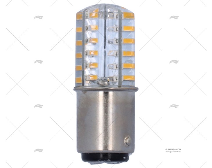 LAMPADINA BA15D  12/24V 30W LED LUCE 360º