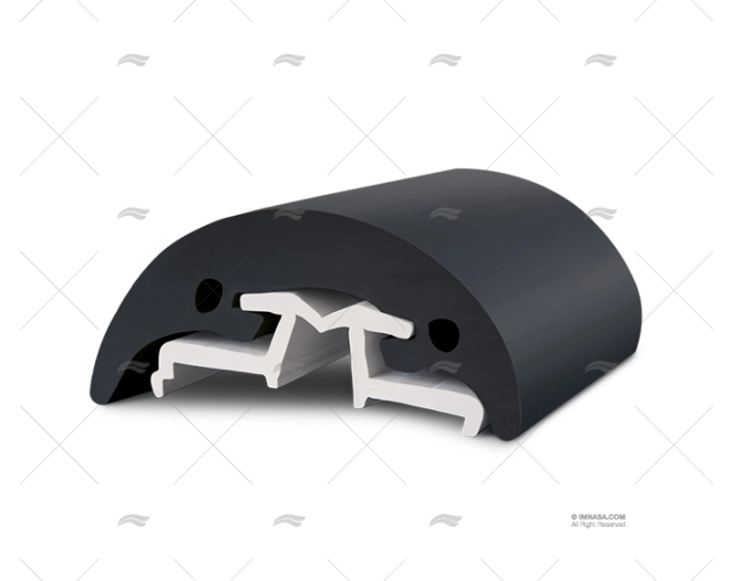 PROFILO PVC RADIALE R 80 NERO 24m TESSILMARE