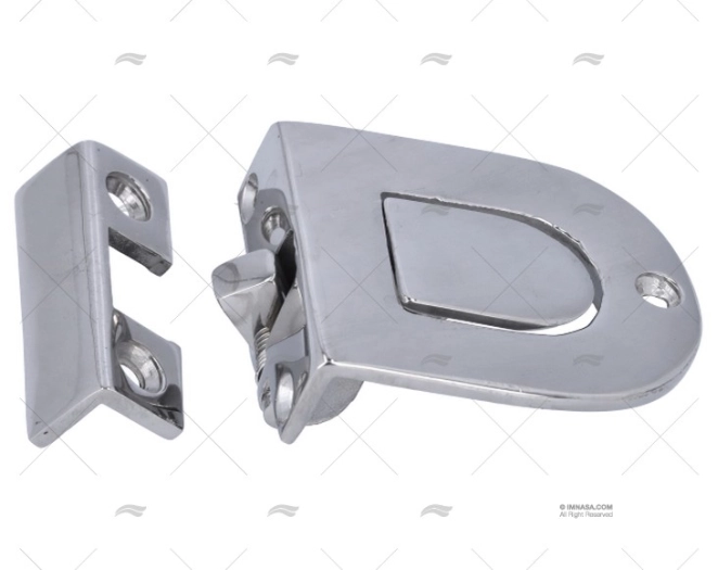 FLUSH RING W/PUSH BOTTOM SS 316 52mm